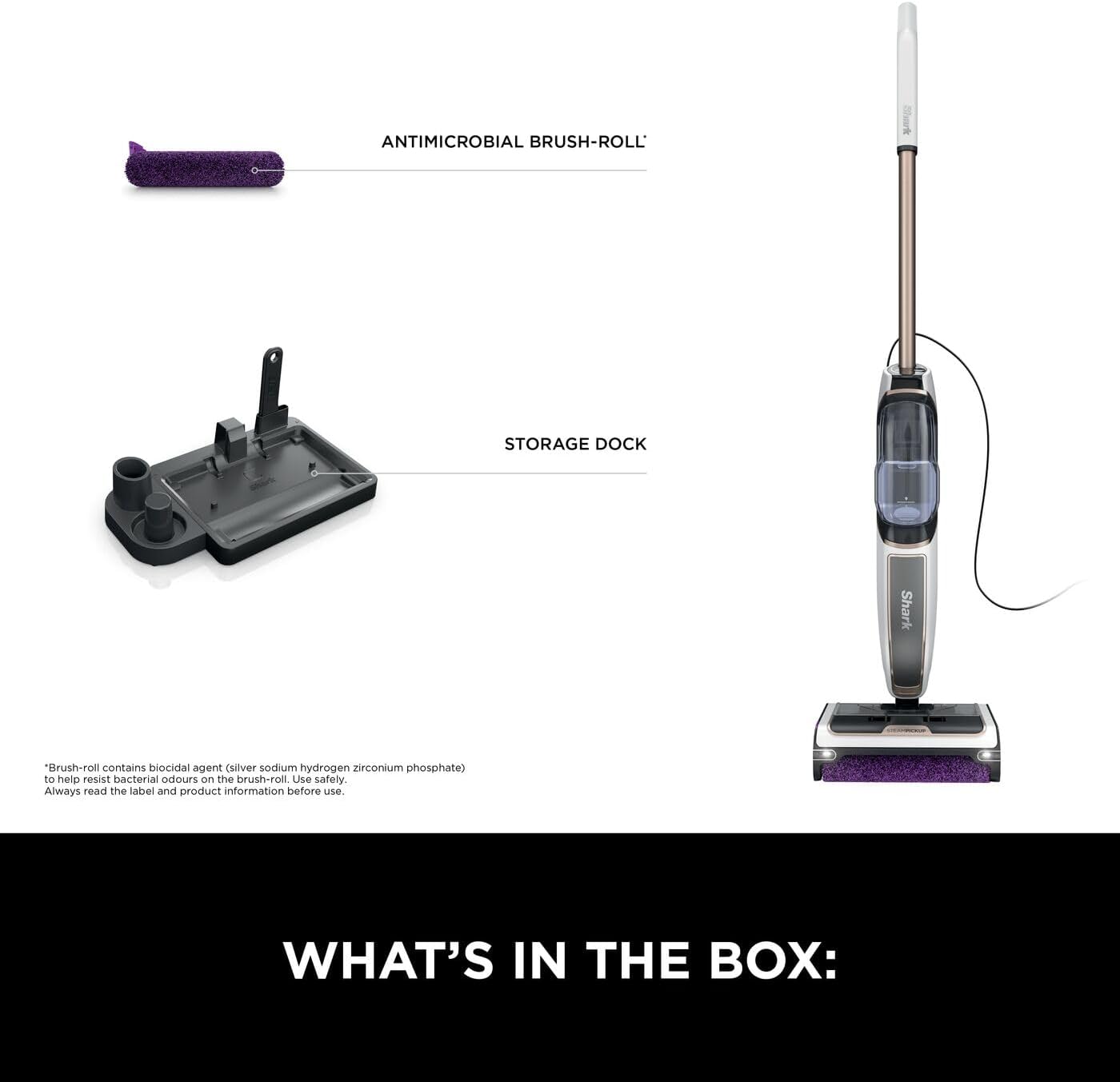 Shark SteamPickUp SD200UK 3-in-1 Steam Mop – Hard Floor Cleaner with Debris Collection & Chemical-Free Cleaning - Image 9