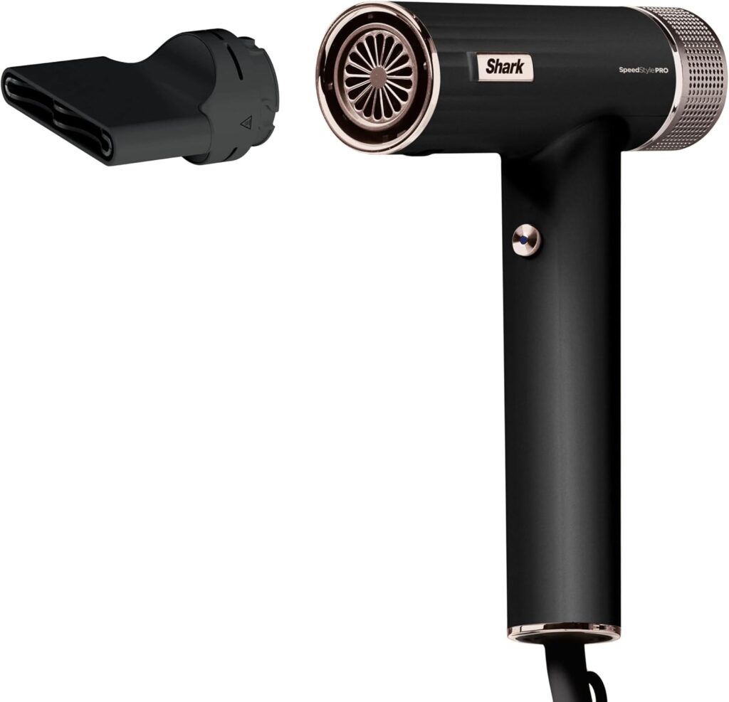 Shark SpeedStyle Ionic Hair Dryer – Lightweight High-Velocity Dryer with Turbo Concentrator for Fast Drying