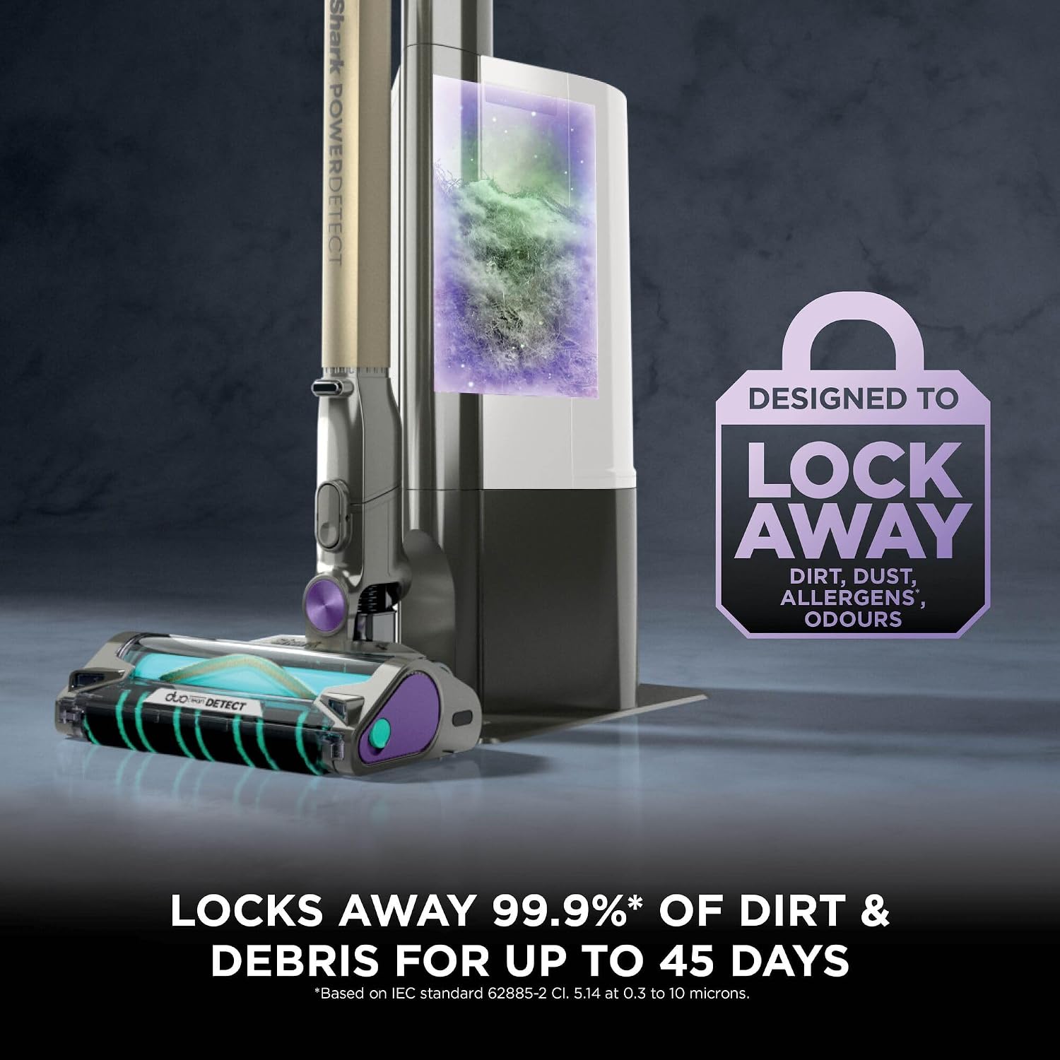 Shark PowerDetect IP3251UKT Cordless Vacuum Cleaner 2L Auto-Empty Base DuoClean 70min Runtime Anti Hair Wrap - Image 7