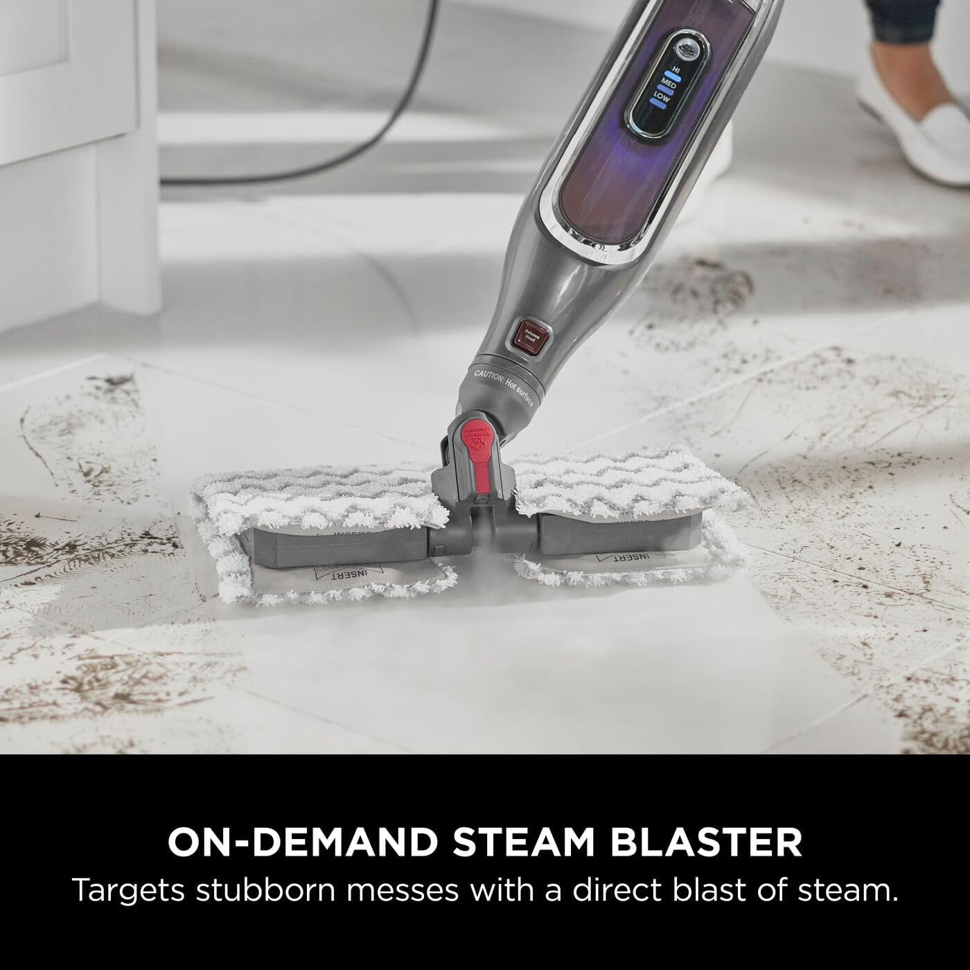 Shark S6003UK Klik n'Flip Steam Mop Intelligent Steam Control Steam Blaster 2 Washable Pads Hard Floor Cleaner - Image 5