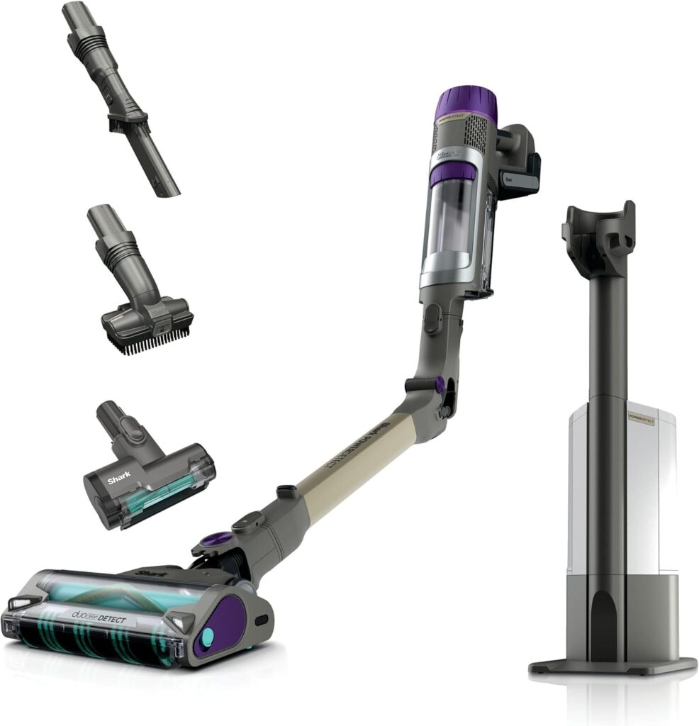 Shark PowerDetect IP3251UKT Cordless Vacuum Cleaner 2L Auto-Empty Base DuoClean 70min Runtime Anti Hair Wrap