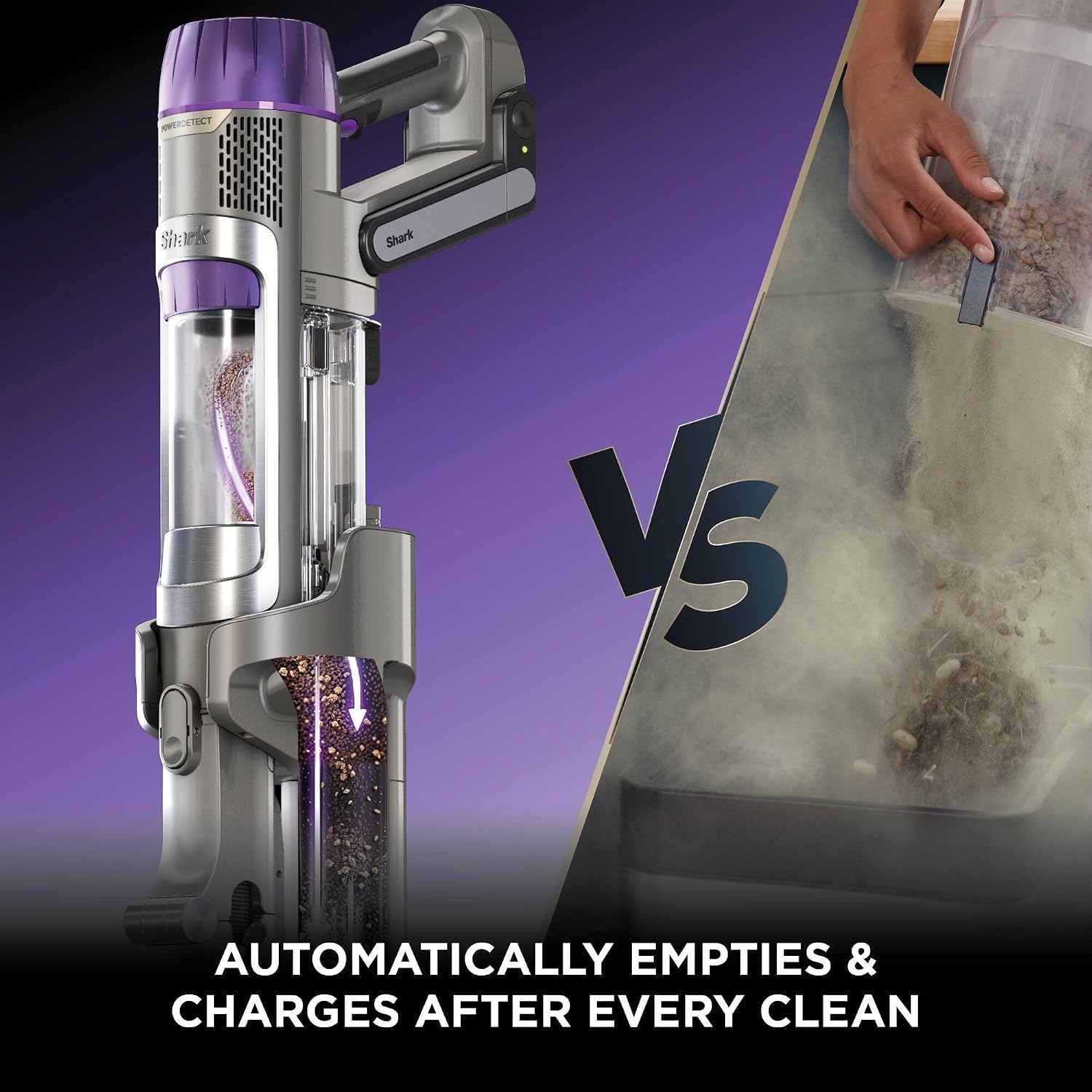 Shark PowerDetect IP3251UKT Cordless Vacuum Cleaner 2L Auto-Empty Base DuoClean 70min Runtime Anti Hair Wrap - Image 6