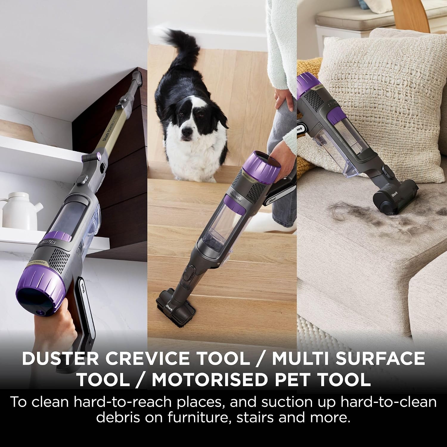 Shark PowerDetect IP3251UKT Cordless Vacuum Cleaner 2L Auto-Empty Base DuoClean 70min Runtime Anti Hair Wrap - Image 15
