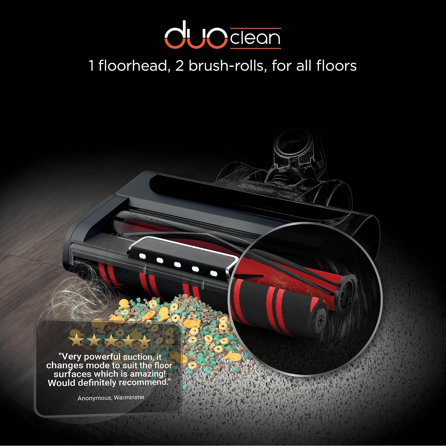 Shark Stratos IZ400UK Cordless Vacuum Cleaner | Anti Hair Wrap Plus | Clean Sense IQ | 60 Min Runtime - Image 5