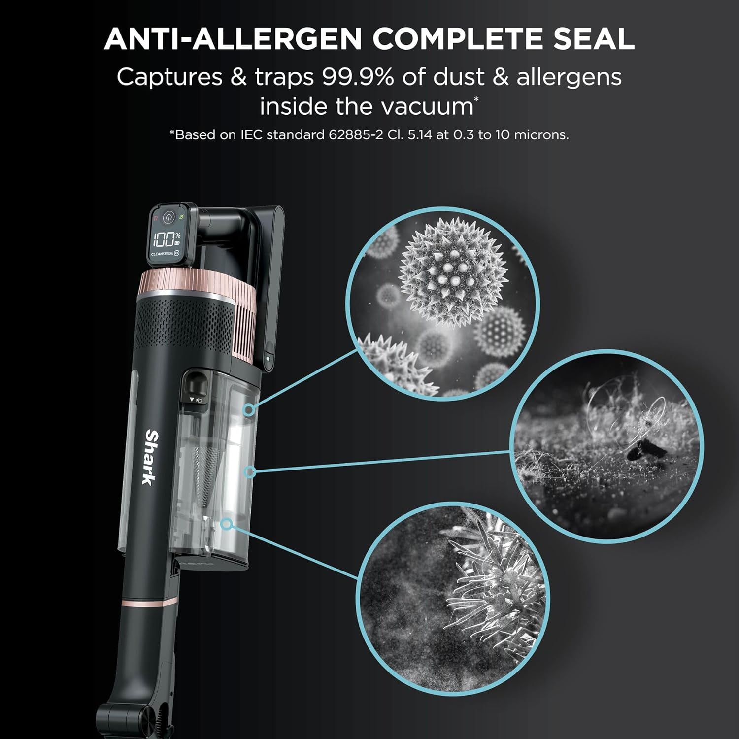 Shark Stratos IZ400UK Cordless Vacuum Cleaner | Anti Hair Wrap Plus | Clean Sense IQ | 60 Min Runtime - Image 12