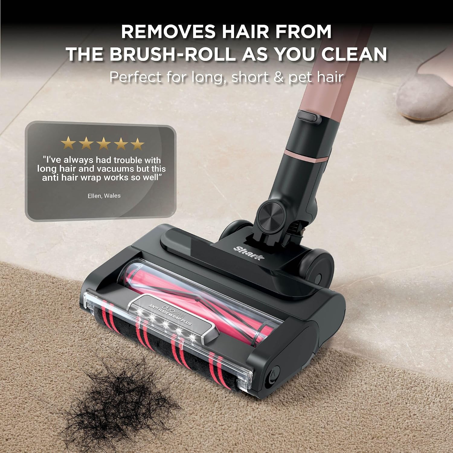 Shark Stratos IZ400UK Cordless Vacuum Cleaner | Anti Hair Wrap Plus | Clean Sense IQ | 60 Min Runtime - Image 7