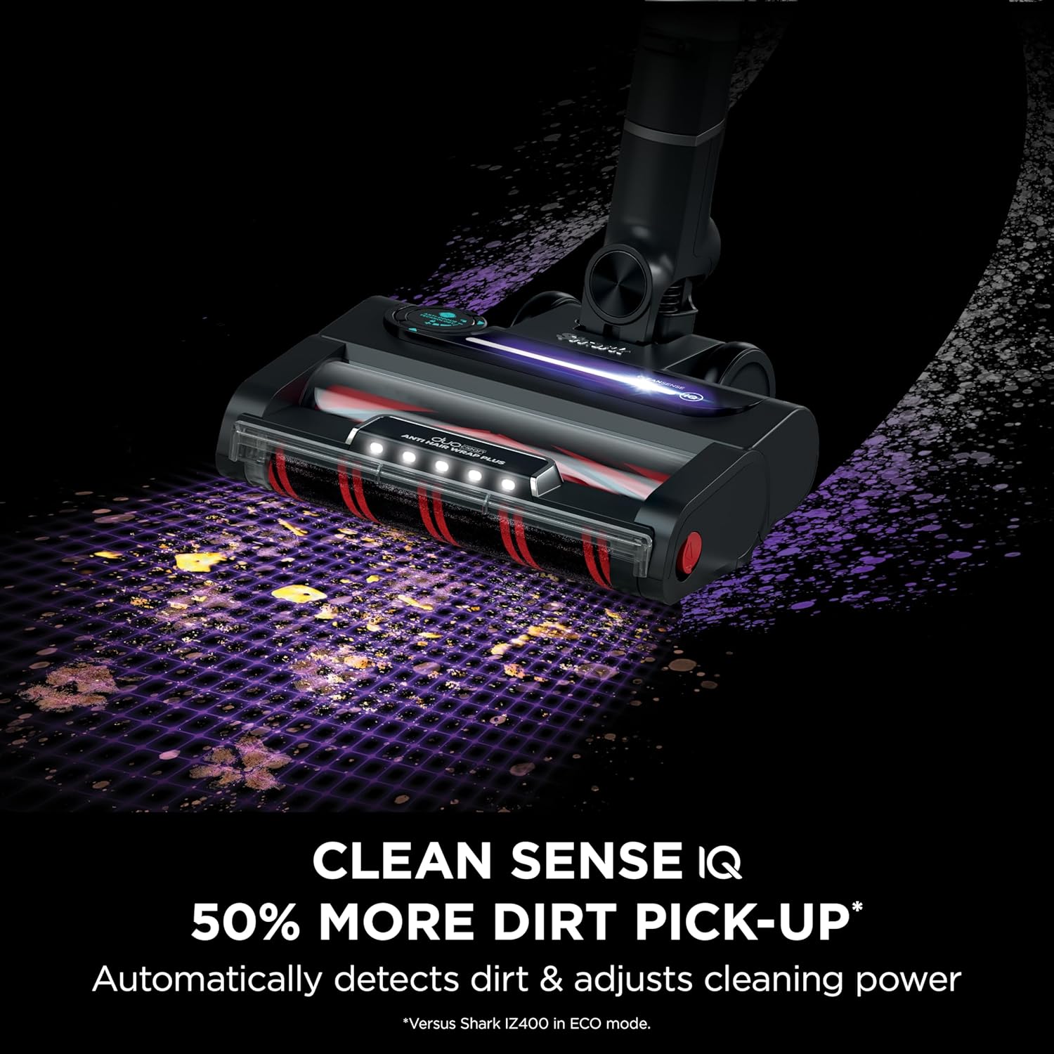 Shark Stratos IZ400UKTBK Pet Pro Cordless Vacuum Cleaner | Anti Hair Wrap Plus | Car Kit | Clean Sense IQ - Image 4