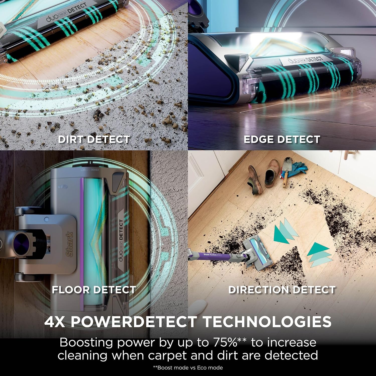 Shark PowerDetect IP3251UKT Cordless Vacuum Cleaner 2L Auto-Empty Base DuoClean 70min Runtime Anti Hair Wrap - Image 11